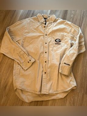 Pressbox UGA Georgia Bulldogs Button-Down Game Day Shirt